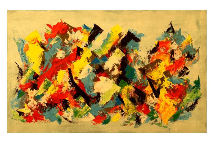 Painting titled "abstract-painting.j…" by Romeo Eduardo Lopez Cervera, Original Artwork, Acrylic