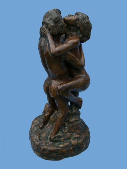 Skulptur mit dem Titel "CASAL EXITADO" von Romeo Zanchett, Original-Kunstwerk