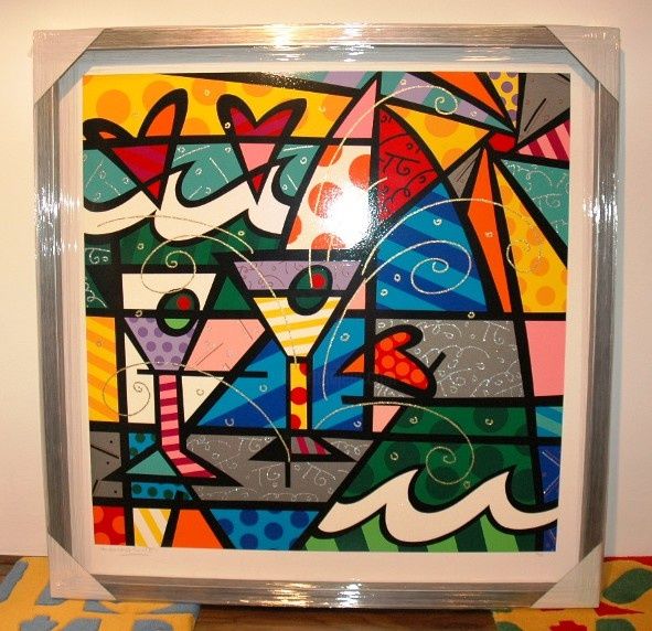 Sculpture titled "Party Time" by Romero Britto, Original Artwork