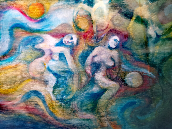 Pintura intitulada "LA VITA È UNA DANZA" por Romina Rosati, Obras de arte originais, Acrílico