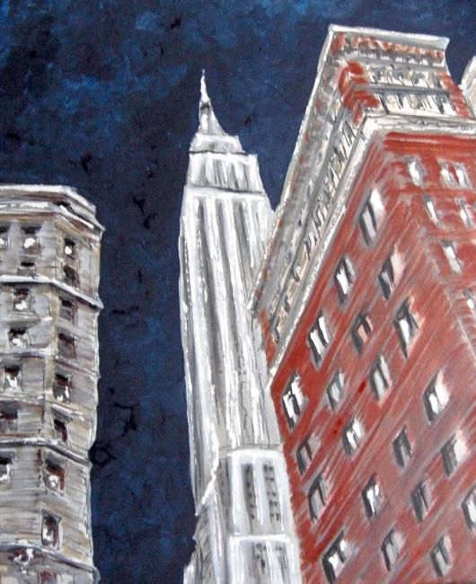Empire State Building Painting By Romina Diaz Brarda Artmajeur