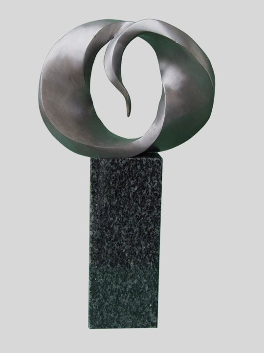Escultura titulada "abstrakcja-5-1.jpg" por Romuald Wisniewski, Obra de arte original, Metales