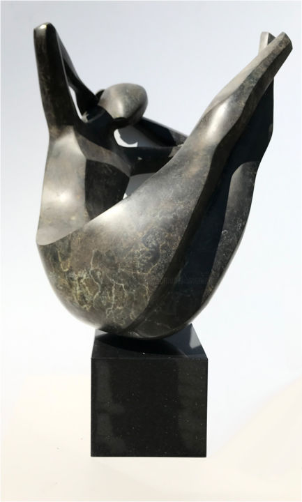 Sculpture intitulée "" Resting "" par Romuald Wisniewski, Œuvre d'art originale, Bronze