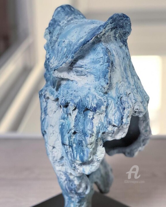 Sculpture titled "Complicity Owl" by Ron Zohar, Original Artwork, Bronze