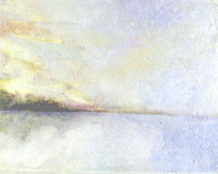 Painting titled "Seascape" by Ronald Newman, Original Art, Oil