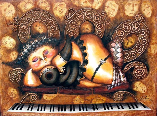 "La Viuda" başlıklı Tablo Ronald Espinosa tarafından, Orijinal sanat