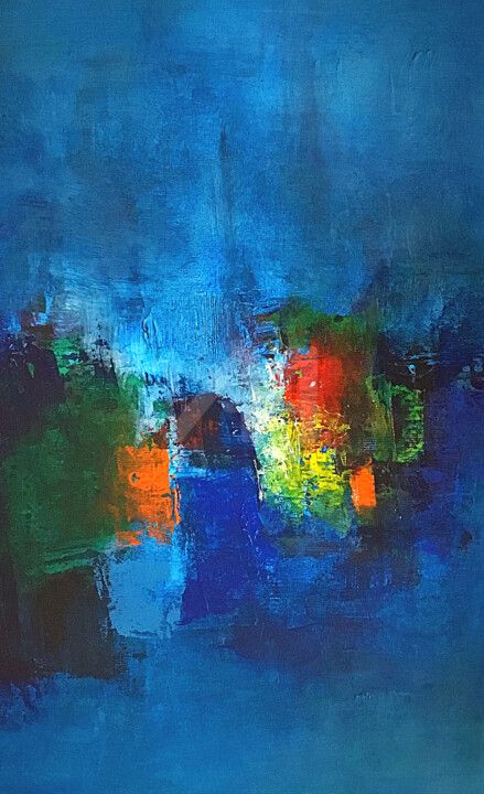 Pintura intitulada "seascape-60x42.jpg" por Weigand, Obras de arte originais, Acrílico