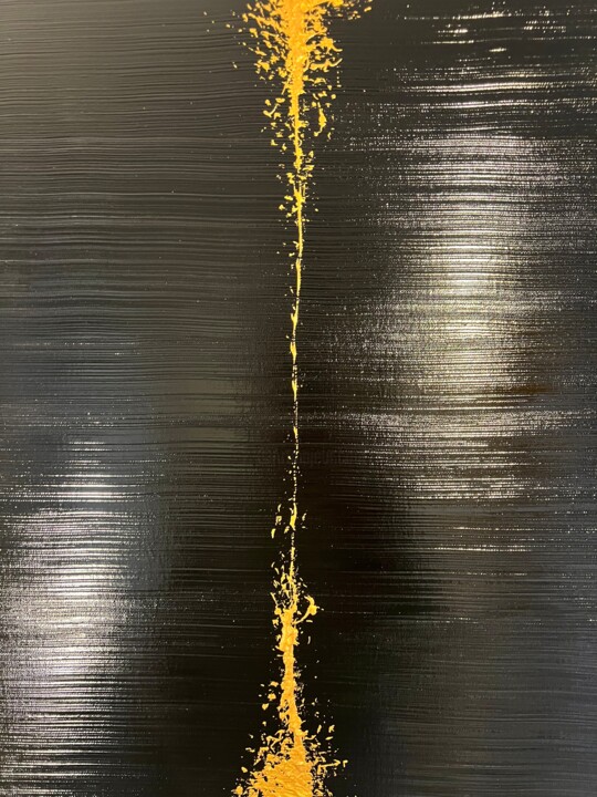 "Dirty Gold Out Of A…" başlıklı Tablo Ronan Martin tarafından, Orijinal sanat, Pigmentler Ahşap Sedye çerçevesi üzerine mont…