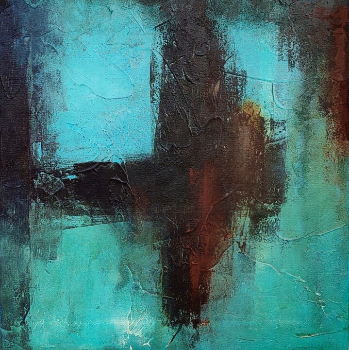 Pittura intitolato "Abstract painting" da Roni Sarkar, Opera d'arte originale, Acrilico