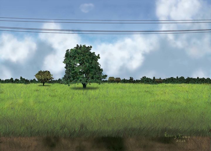 Рисунок под названием "Thailand" - Ronny Kamp, Подлинное произведение искусства, 2D Цифровая Работа
