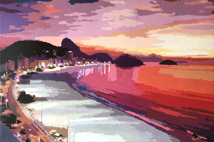 Painting titled "Copacabana" by Roosevelt Modesto, Original Artwork