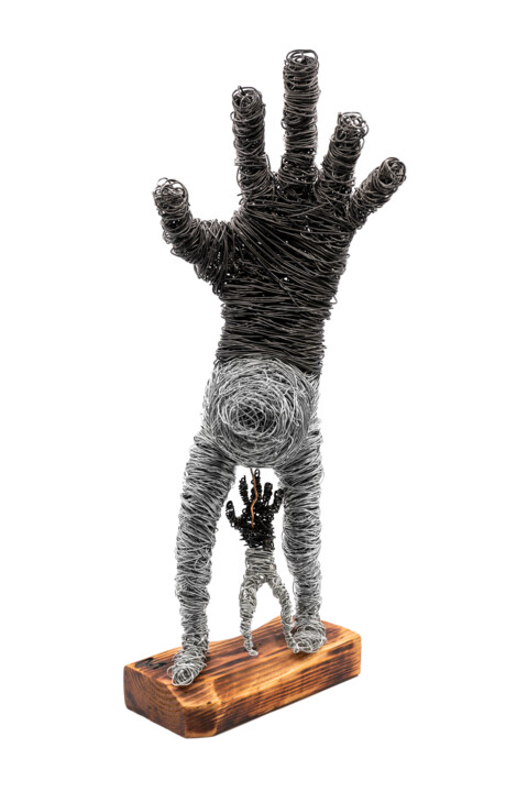 Escultura intitulada "Samsara" por Rorig Mirtos, Obras de arte originais, Arame