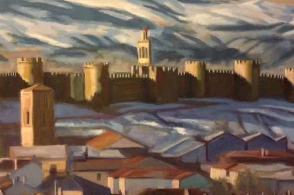 Painting titled "avila-copia.jpg" by Rt, Original Artwork, Acrylic