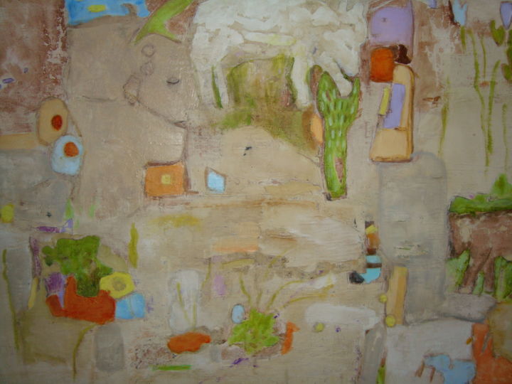 「Excavation」というタイトルの絵画 Rosa Hollmannによって, オリジナルのアートワーク, アクリル