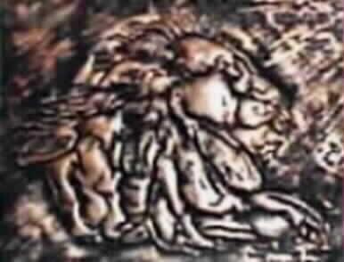 Sculpture titled "leone" by Rosalba Buccoliero, Original Artwork