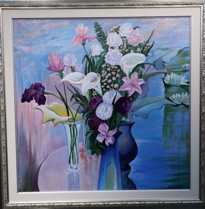 Peinture intitulée "fiori.jpg" par Rosalba Carbonetti, Œuvre d'art originale