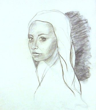 Drawing titled "Ceu Luz De Deus" by Altini, Original Artwork