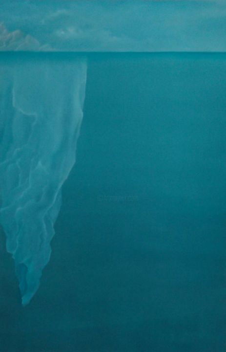 Painting titled "iceberg1.jpg" by Rosana Schmitt, Original Artwork, Oil