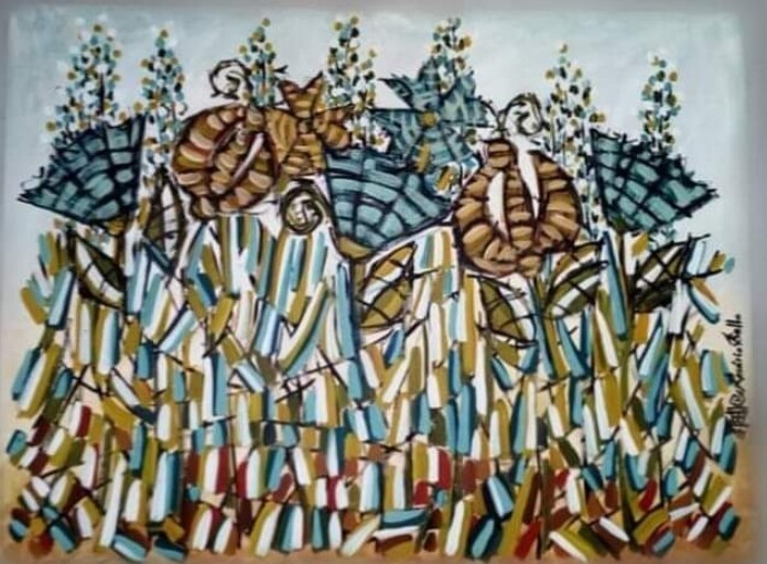 Painting titled "CASTELO BRANCO" by Rosário Bello, Original Artwork, Acrylic
