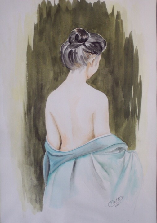 Pintura titulada "Mujer" por Rosario De Mattos, Obra de arte original, Oleo
