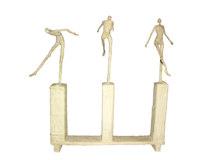 Sculpture titled "el-compas-rosa-sala…" by Rosa Salazar, Original Artwork, Wood