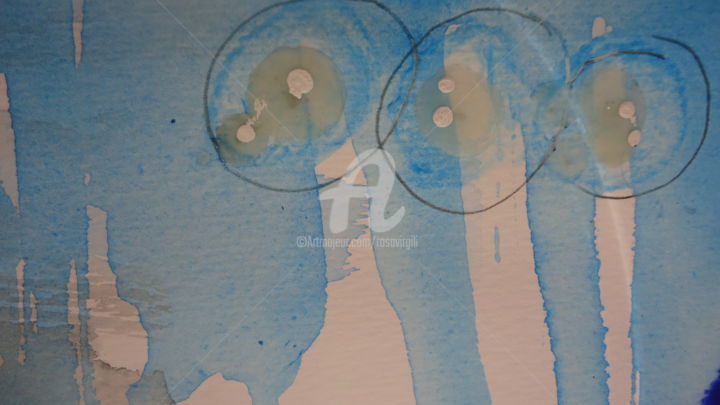 Pintura titulada "Buscant el blau //L…" por Rosa Virgili Abelló, Obra de arte original