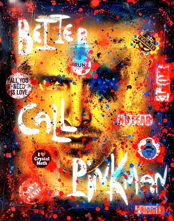 "Better Call Pinkman" başlıklı Tablo Rose-Agathe Steiner tarafından, Orijinal sanat, Akrilik