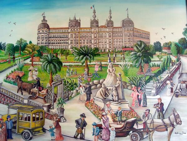 Painting titled "Hotel Victoria Nice" by Rose Calvino, Original Artwork