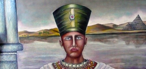 Painting titled "Ramses" by Rose Calvino, Original Artwork