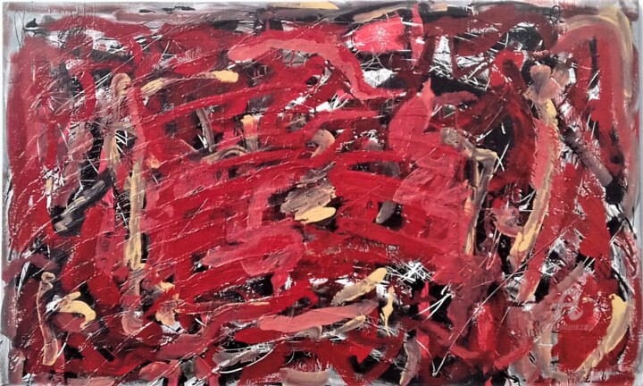 Peinture intitulée "Expressionismo em V…" par Roseli Franco, Œuvre d'art originale, Huile