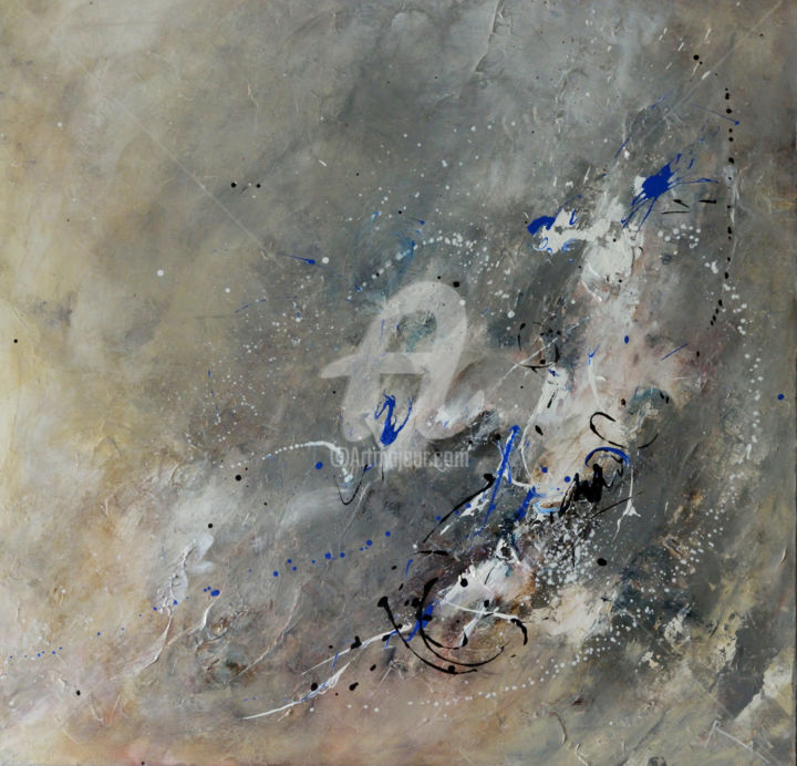 Painting titled "cosmos-100-x-100-cm…" by Roseline Al Oumami, Original Artwork, Acrylic