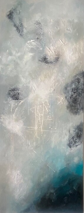Peinture intitulée "Storm Filled Seas" par Rosemary Michel, Œuvre d'art originale, Acrylique Monté sur Châssis en bois