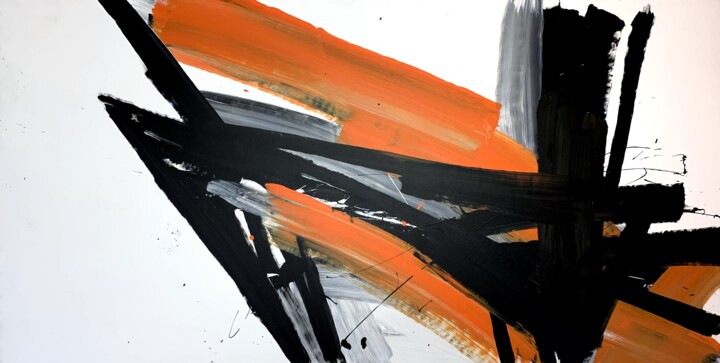 Pittura intitolato "Black 89c" da Rosi Roys, Opera d'arte originale, Acrilico