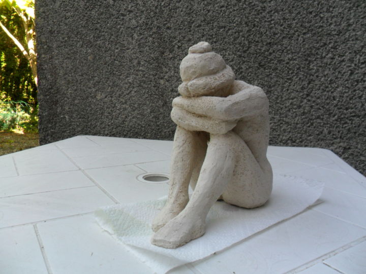 Sculpture titled "Modelage d'après Ma…" by Rosiane Priam, Original Artwork, Terra cotta