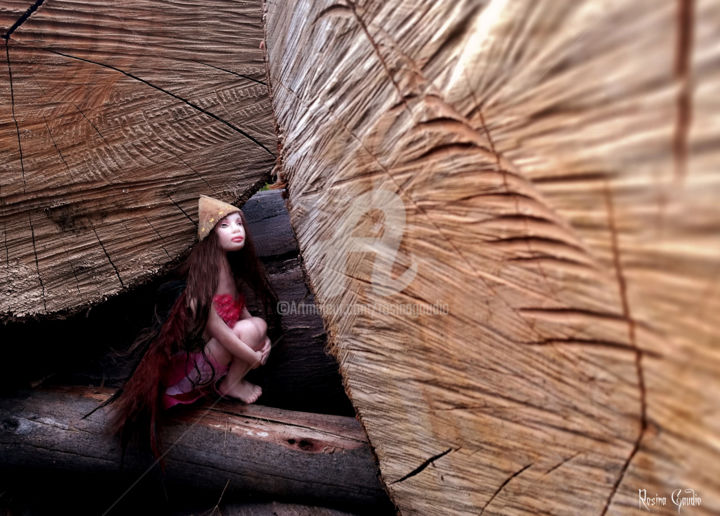 Sculptuur getiteld "Fairy" door Rosina Gaudio, Origineel Kunstwerk