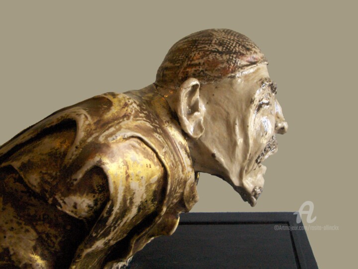 Sculpture intitulée "Staar" par Rosita Allinckx, Œuvre d'art originale, Argile