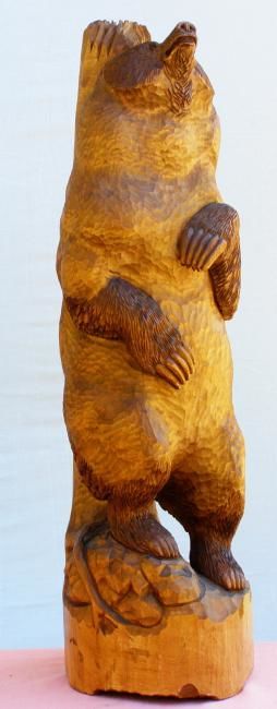 Sculpture intitulée "sculpture bear" par David, Œuvre d'art originale