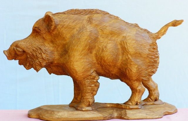 雕塑 标题为“sculpture  boar” 由David, 原创艺术品