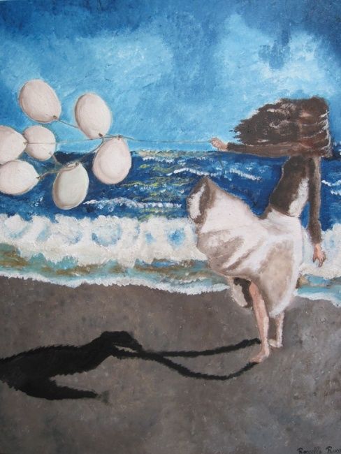 Malerei mit dem Titel "Sabato pomeriggio" von Rossella Russo, Original-Kunstwerk