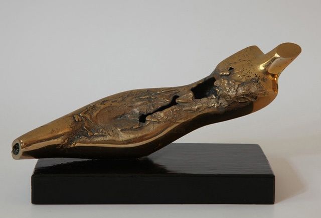 Sculpture titled "Lying torso (large)" by Rossen Stanoev, Original Artwork, Casting