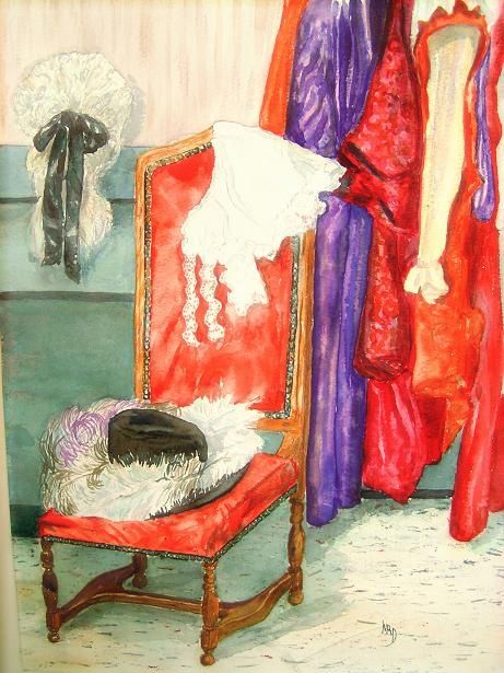 Peinture intitulée "Chez Molière" par Michèle Rossetto, Œuvre d'art originale