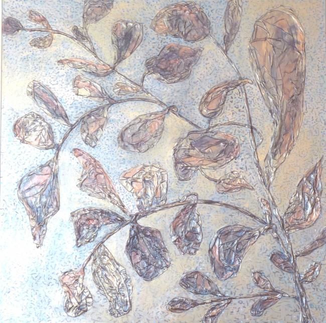 Peinture intitulée "Carré d'arbre 1" par Michèle Rossetto, Œuvre d'art originale