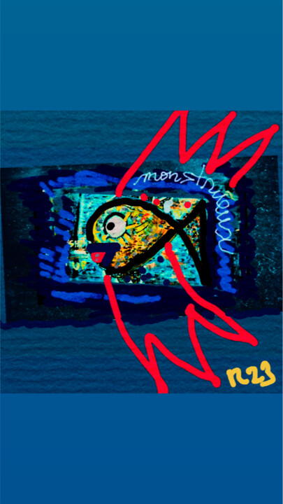 Digital Arts titled "Nessy" by Rossi Roberto, Original Artwork, Digital Painting