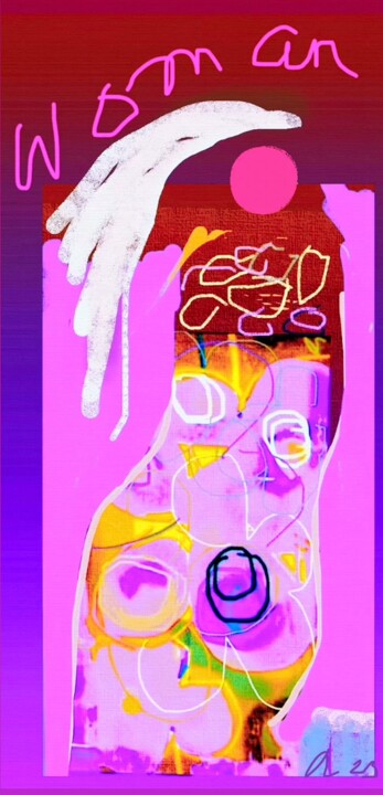 Digitale Kunst getiteld "Woman" door Rossi Roberto, Origineel Kunstwerk, AI gegenereerde afbeelding