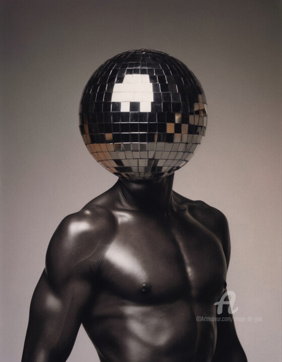 Arte digital titulada "Latex Disco Ball III" por Rouge De Joie, Obra de arte original, Imagen generada por IA