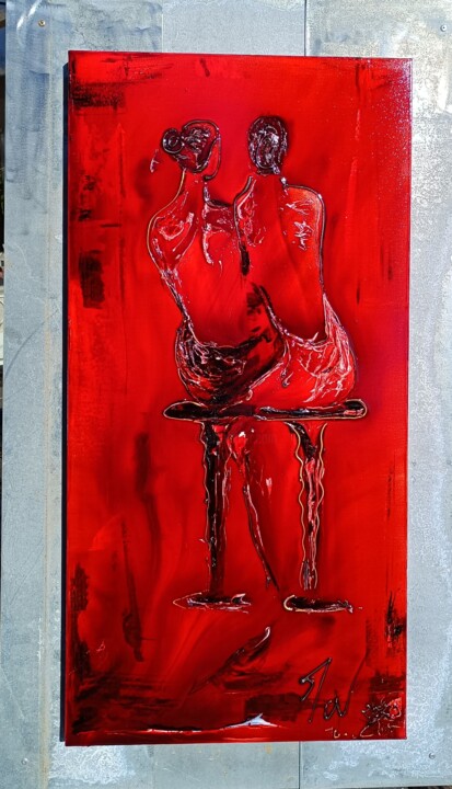 Peinture intitulée "Monaco" par Rouge William, Œuvre d'art originale, Acrylique Monté sur Métal