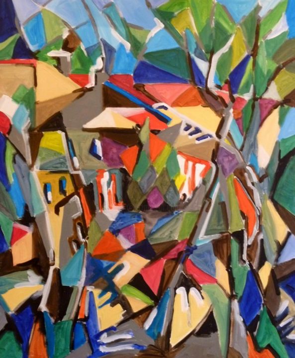 Peinture intitulée "les-cadenaux-redi.j…" par rourejacques, Œuvre d'art originale, Acrylique