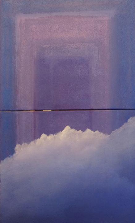Malerei mit dem Titel "la porte étroite, N…" von Jean Daniel Rousseau, Original-Kunstwerk, Acryl