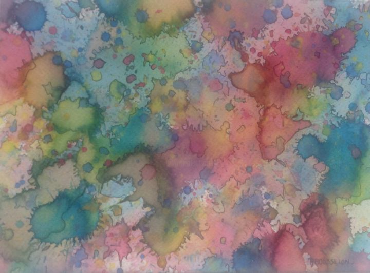 Peinture intitulée "Impressions" par Patrick Roussillon, Œuvre d'art originale, Aquarelle