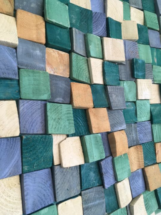 uniek-3d-schilderij-hout.jpg Painting by Rowena Noordover | Artmajeur